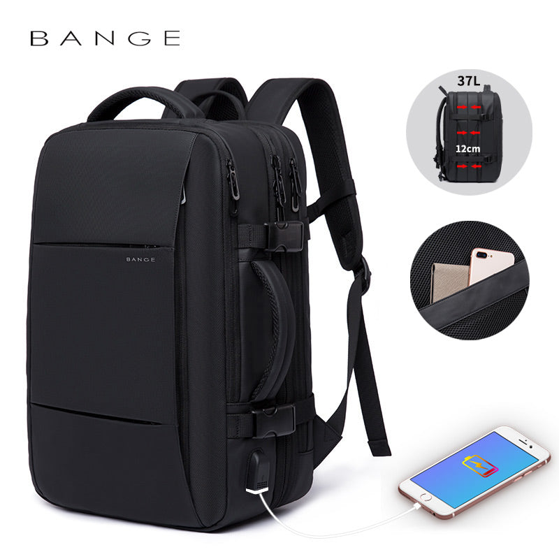 BANGE Expandable Travel & Business Backpack