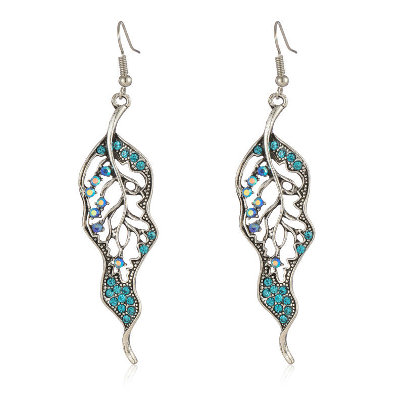Diamond-shaped Diamond Personality Vintage Earrings