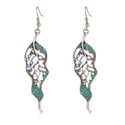 Pendientes vintage con personalidad de diamante en forma de diamante