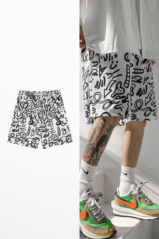 Summer New Men Fashion Trend Loose Pants Pure Cotton - BAGMODA