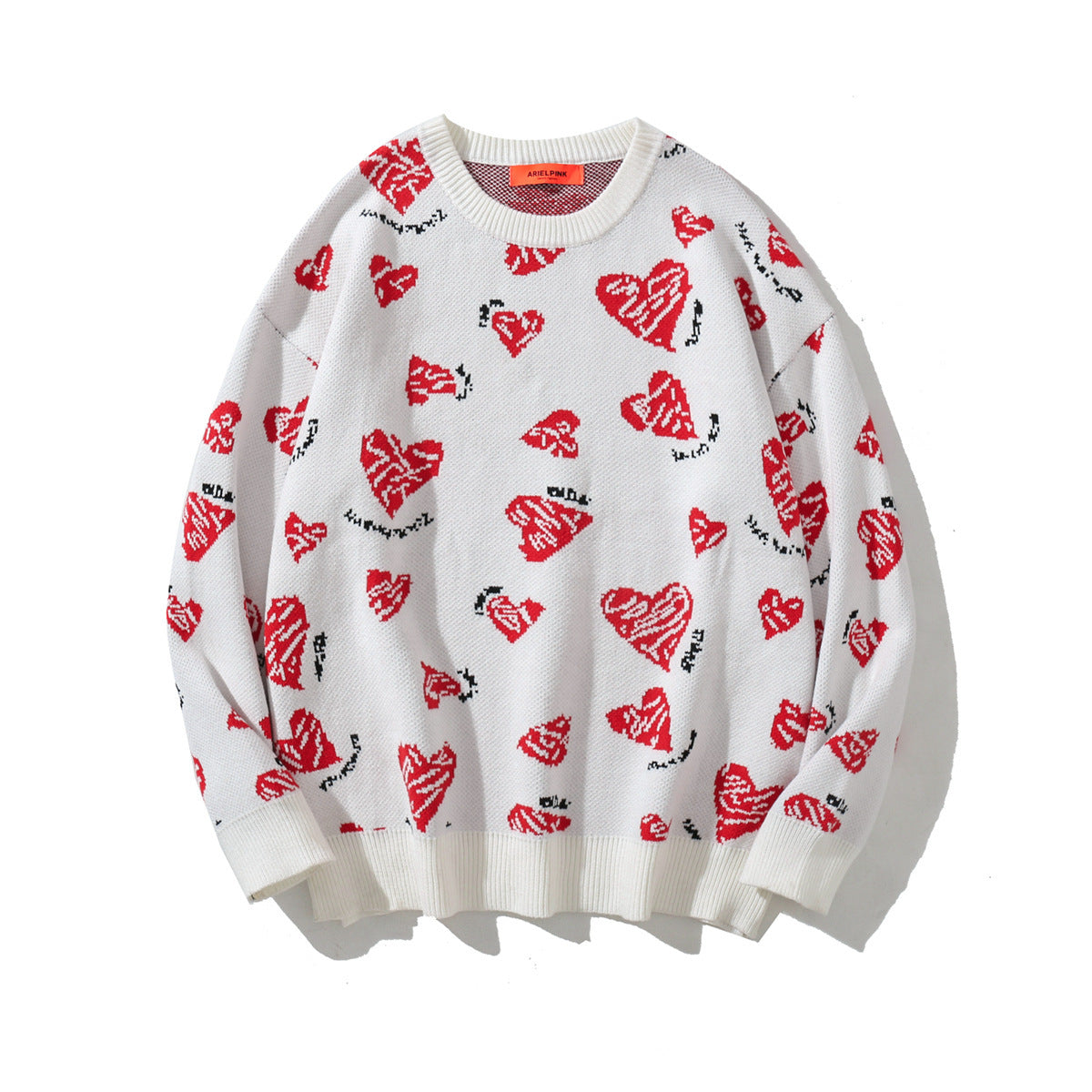 Oversized Casual Trendy Hip-hop Crew Neck Sweater