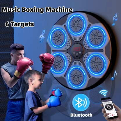 Musikboxmaschine für den Haushalt, mit RGB-Licht, Bluetooth-kompatibel, Erwachsenenmodus, Geschwindigkeit einstellbar, für Indoor-Kickboxen, Karate, Fitness, Zuhause