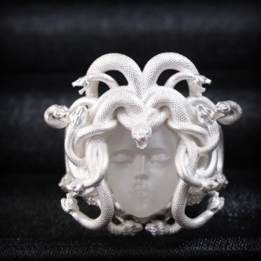 Fashion Creative Medusa Queen Antique Coin Ring