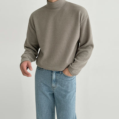 Thickened Versatile Cotton Solid T-shirt Male