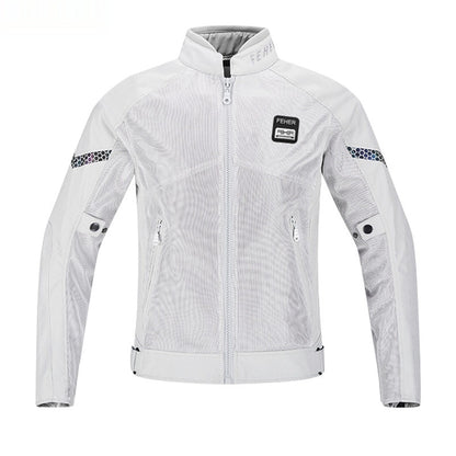 Chaqueta de malla transpirable para hombre, ropa de ciclismo y motociclismo