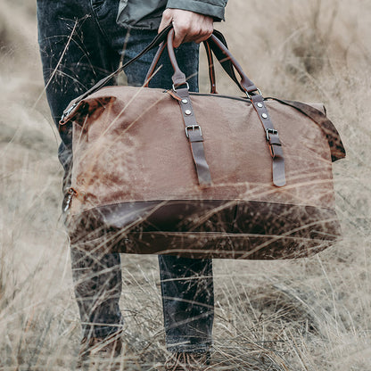 Bolsa de viaje de lona para hombre, bolsa de gimnasio, bolsa de equipaje para exteriores