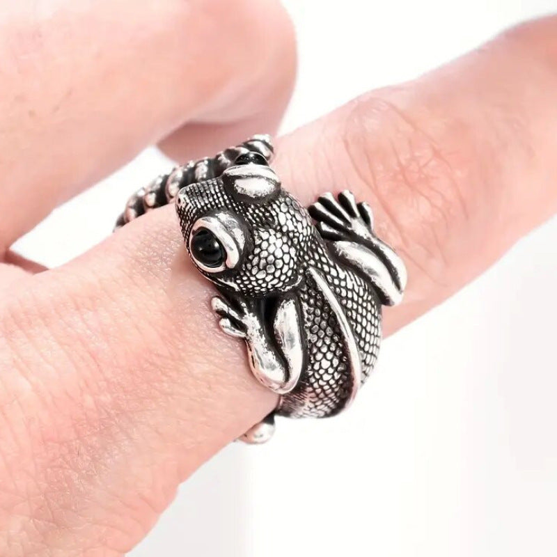 European And American Ins Cute Gothic Lizard Ring