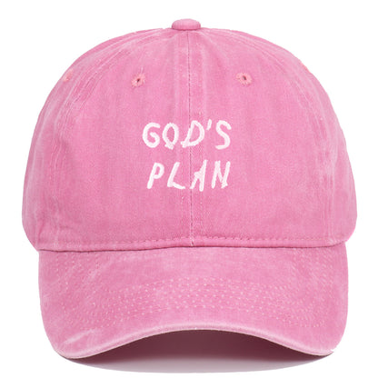 GODS PLAN Bestickte Baseballkappe aus reiner, gewaschener Baumwolle