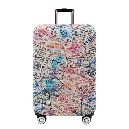 Funda elástica para maletero, resistente al desgaste y gruesa, de cuero, para proteger el equipaje de los viajes.