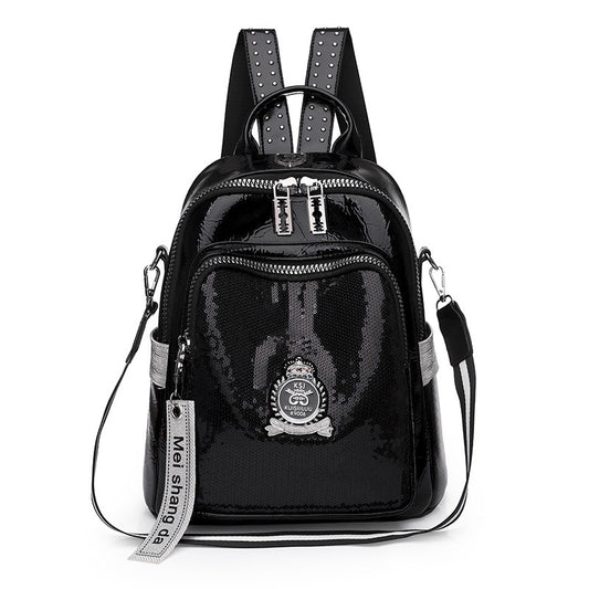 Europäischer Pailletten-Rucksack mit großer Kapazität