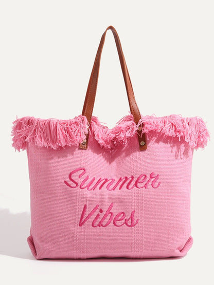 Bolso de playa con degradado de color