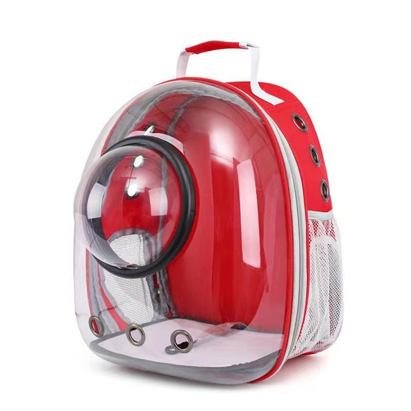 Pet Cat Bag Transparent Skylight Diaper Supplies Breathable Large Capacity Backpack
