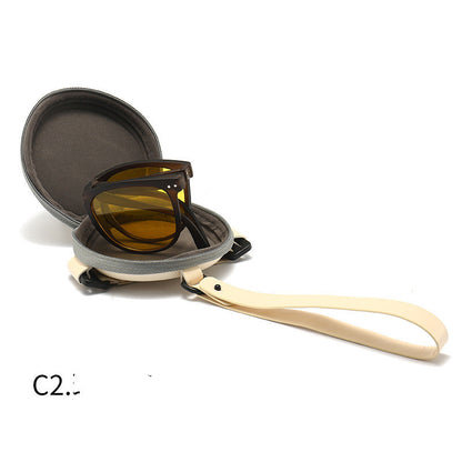 Trendige faltbare Sonnenbrille für Damen TR polarisierte faltbare Sonnenbrille