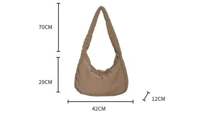 Casual Wide Straps Crossbody Bag