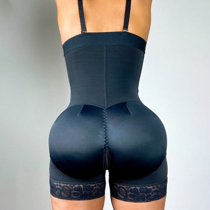 Fajas moldeadoras de una pieza con cremallera en la entrepierna, ropa interior de talla grande que levanta los glúteos
