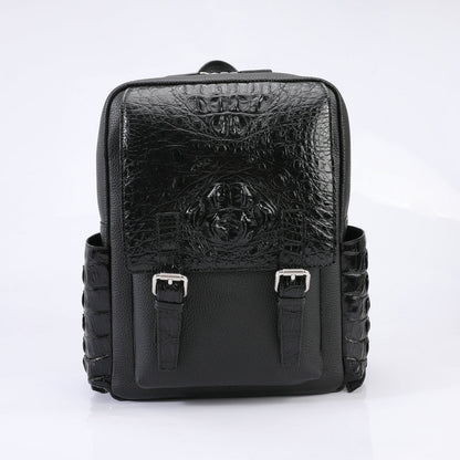 Bolso de piel de hueso de cocodrilo