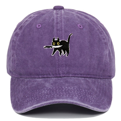 Sombrero para exteriores desgastado con bordado retro