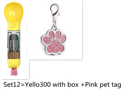 Vaso de agua multifuncional para mascotas Para llevar con el perro
