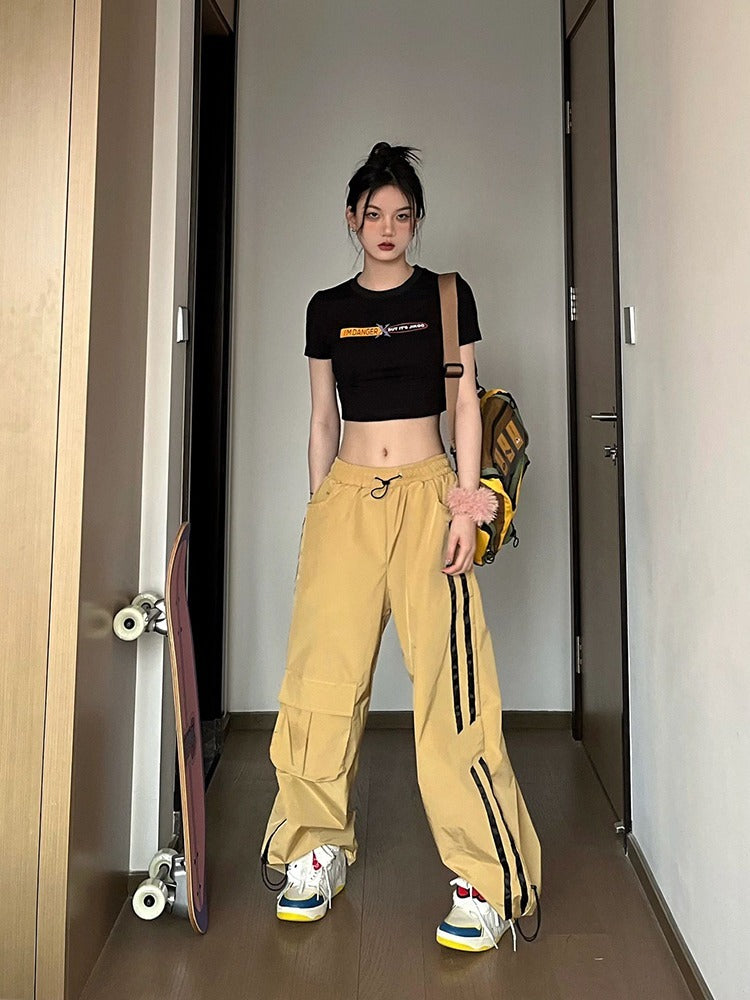 Loose Fitting High Waisted Sports Pants For Women