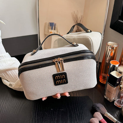Retro Fliesen Kosmetiktasche Große Kapazität Tragbare Tragbare Kosmetik