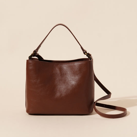 Cowhide Leather Vintage Shoulder Handbag
