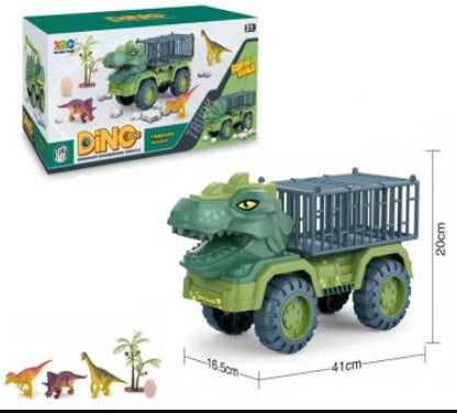 Juego de coches de juguete para niños con diseño de dinosaurio de gran tamaño.