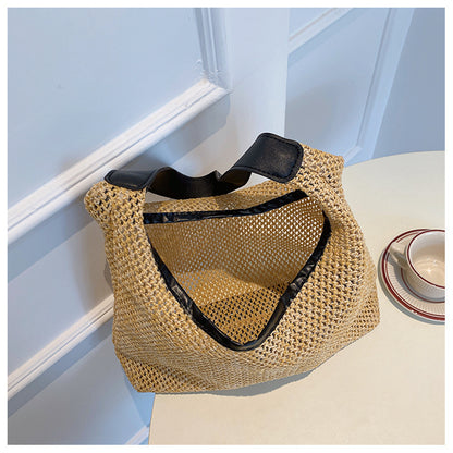 Bolso retro informal de paja