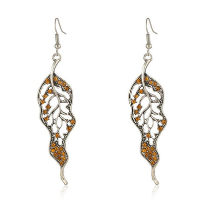 Pendientes vintage con personalidad de diamante en forma de diamante