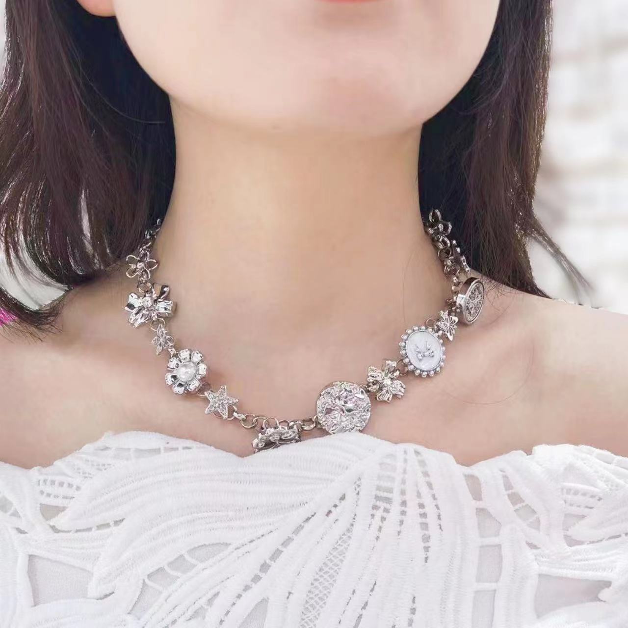 Heavy Industry Sweet Cool Hip Hop Temperament Wild Necklace