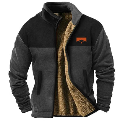 Abrigo acolchado de polar de algodón para hombre