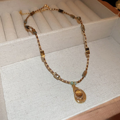 Collar de acero inoxidable con colgante de sol