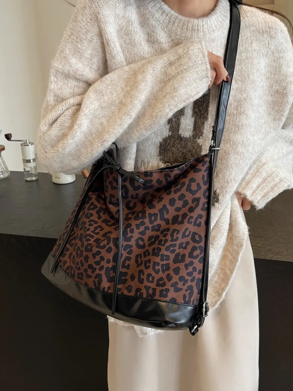Mocha Wild Lace-Up Crossbody