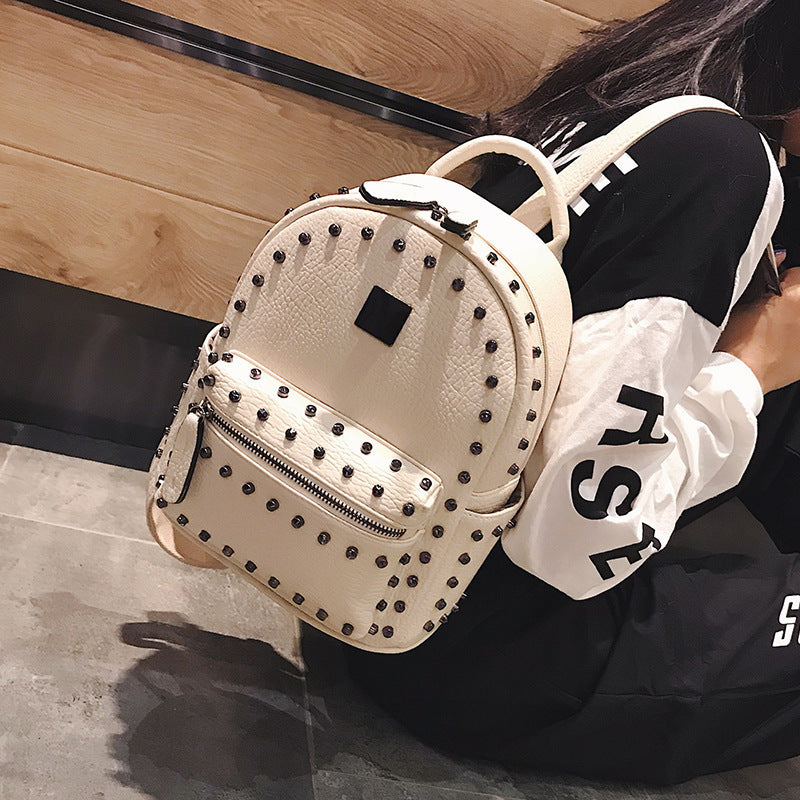 LuxeBolt Rivet Backpack