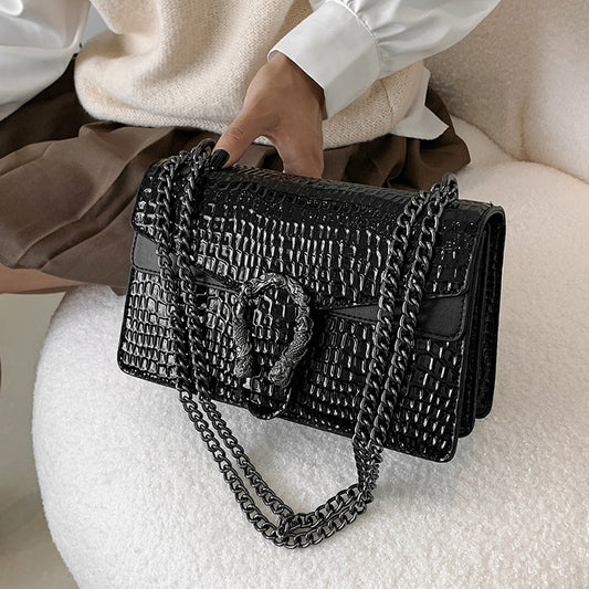 Animal Printed Chain Bag
