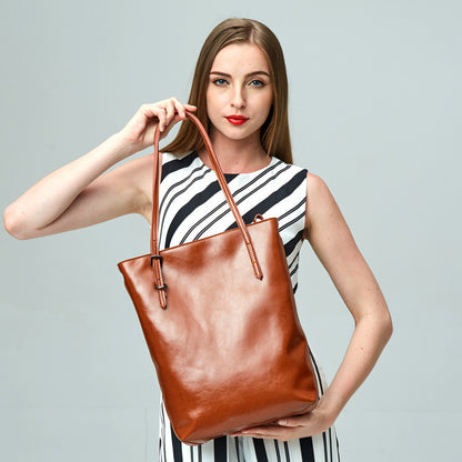Bolso de hombro de cuero OW