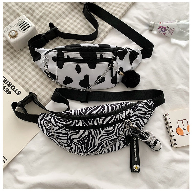 Japanese Cow Pattern Messenger Bag