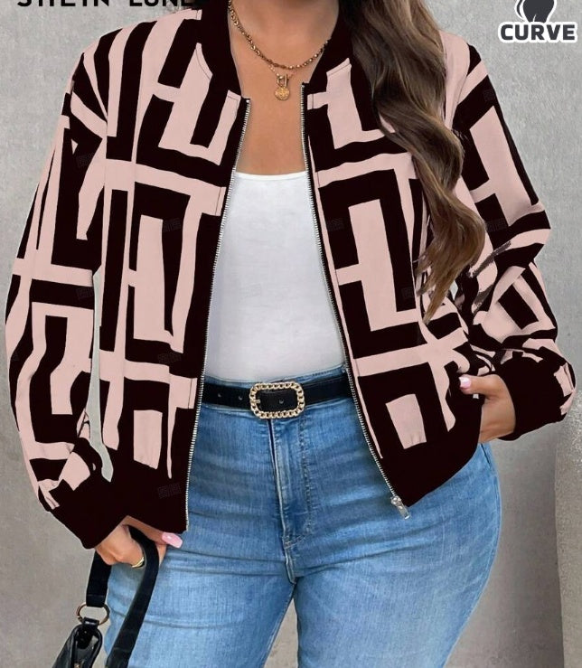 Minimally Casual Printed Women's Jacket