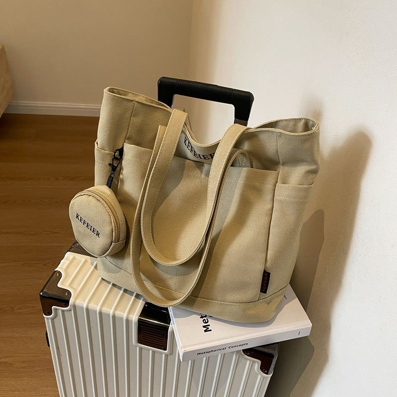 Canvas Shoulder Leisure Tote Bag