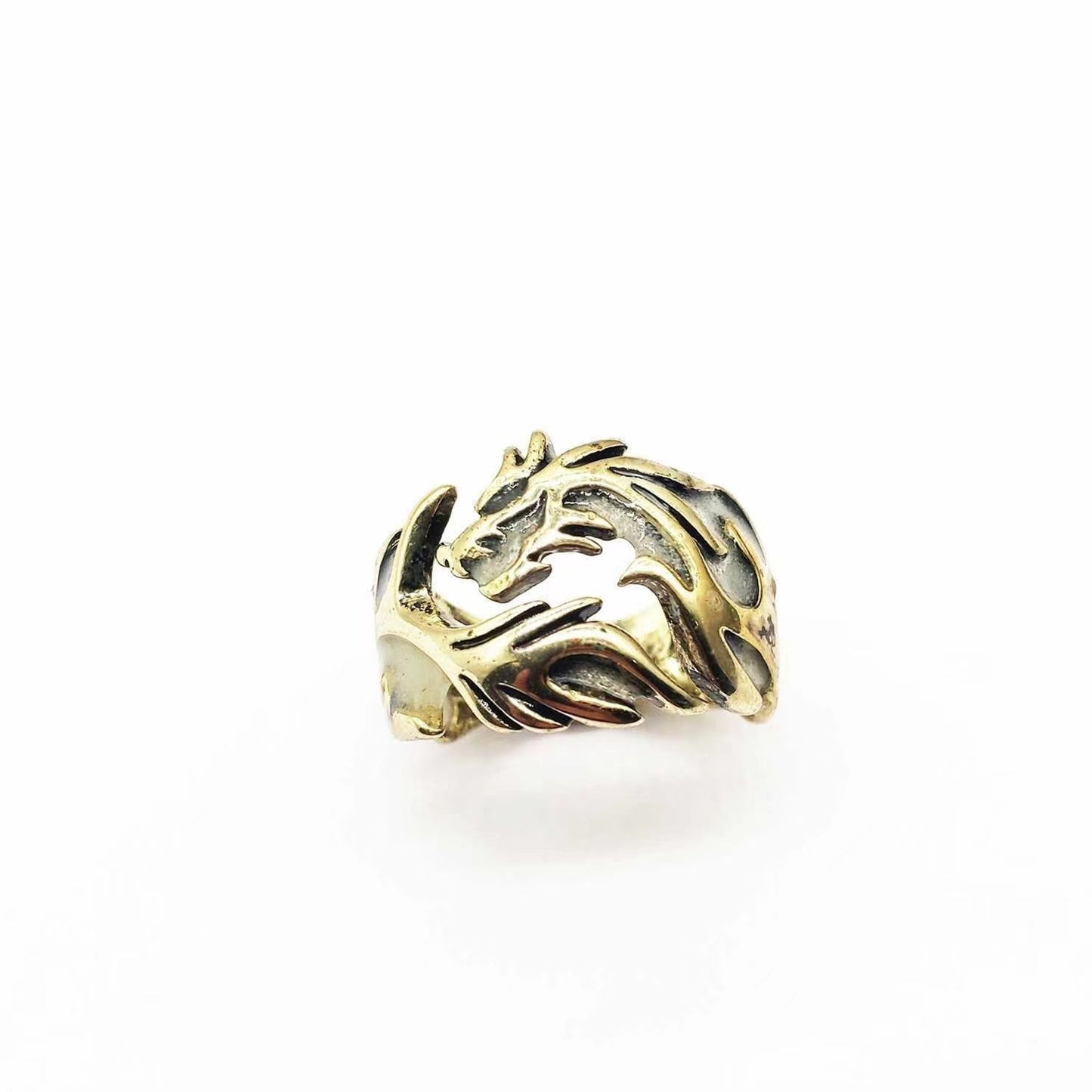Chinese Style Luminous Dragon Pattern Ring