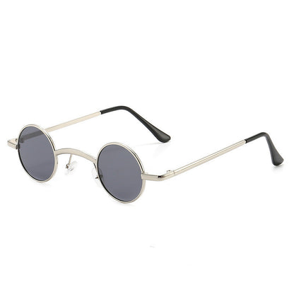 Gafas de sol retro de montura redonda pequeña a la moda para hombres y mujeres