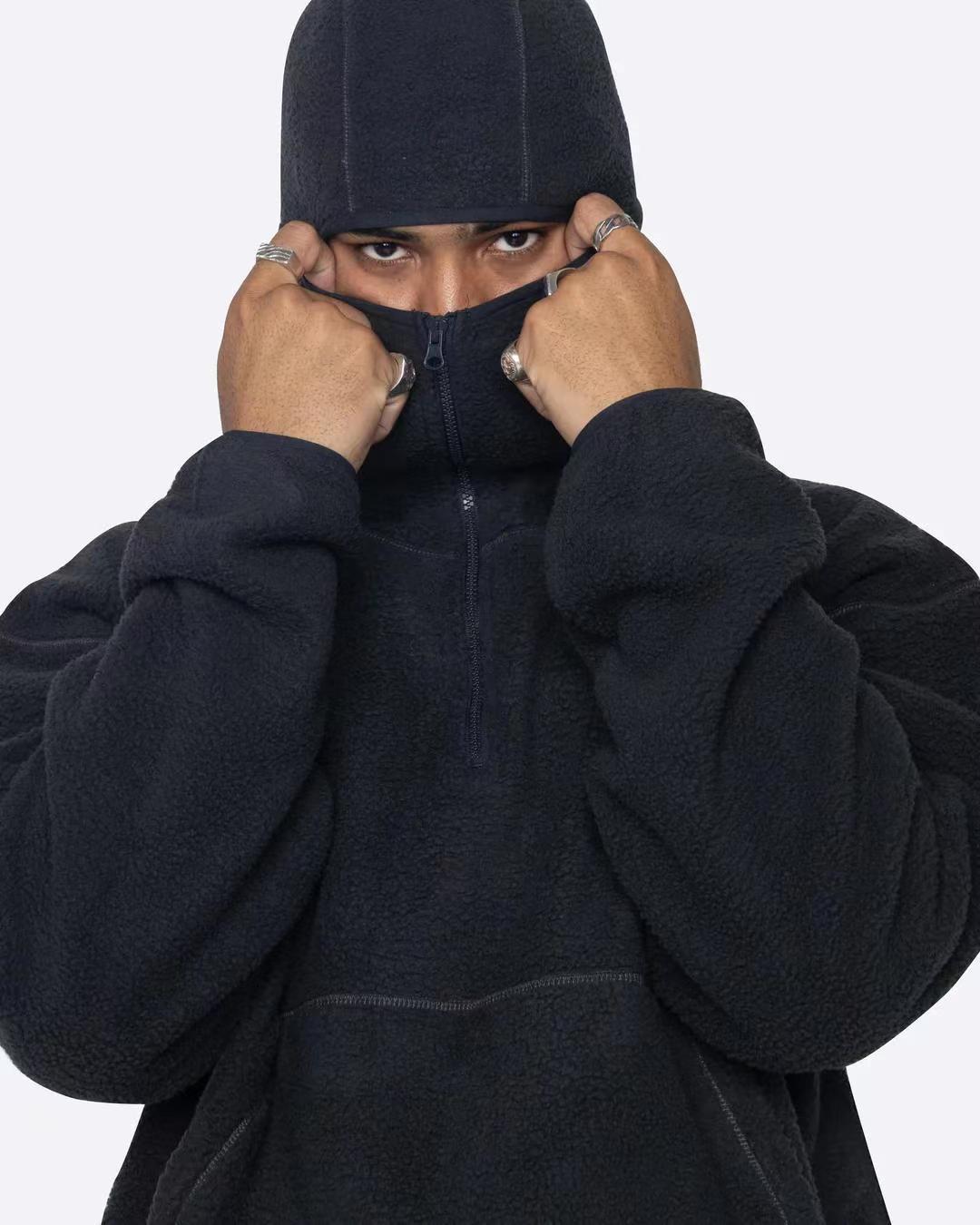 Trendy Men's Casual Brushed Hoody Zipper