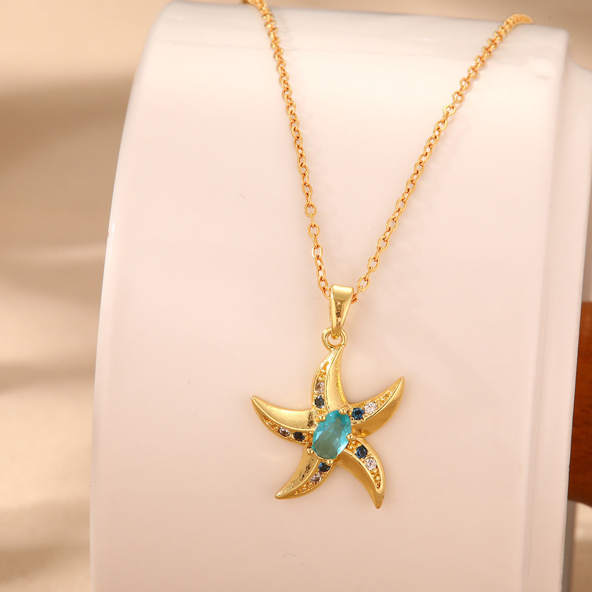 Ocean Series Starfish Necklace Accessories Women's Design Sense