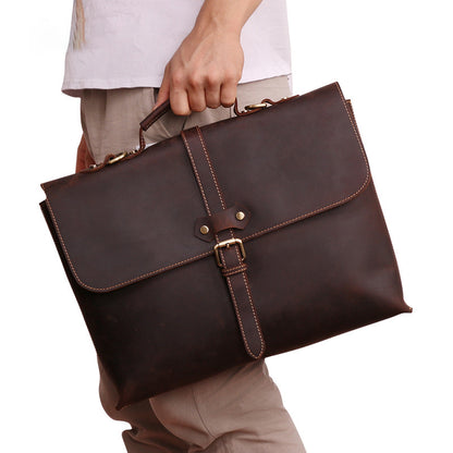 Maletín de cuero para hombre