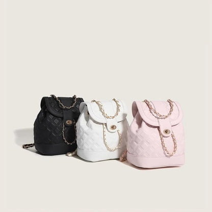 Rhombus Chain Rucksack Student Schulter Handtasche