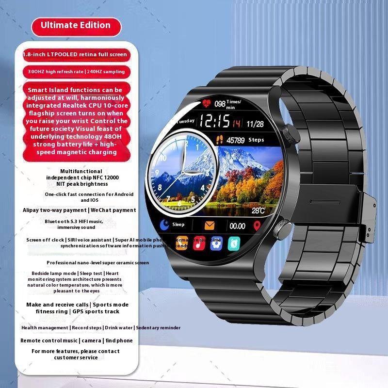 Smart Watch Blood Sugar Blood Pressure Bluetooth Calling Multi-function