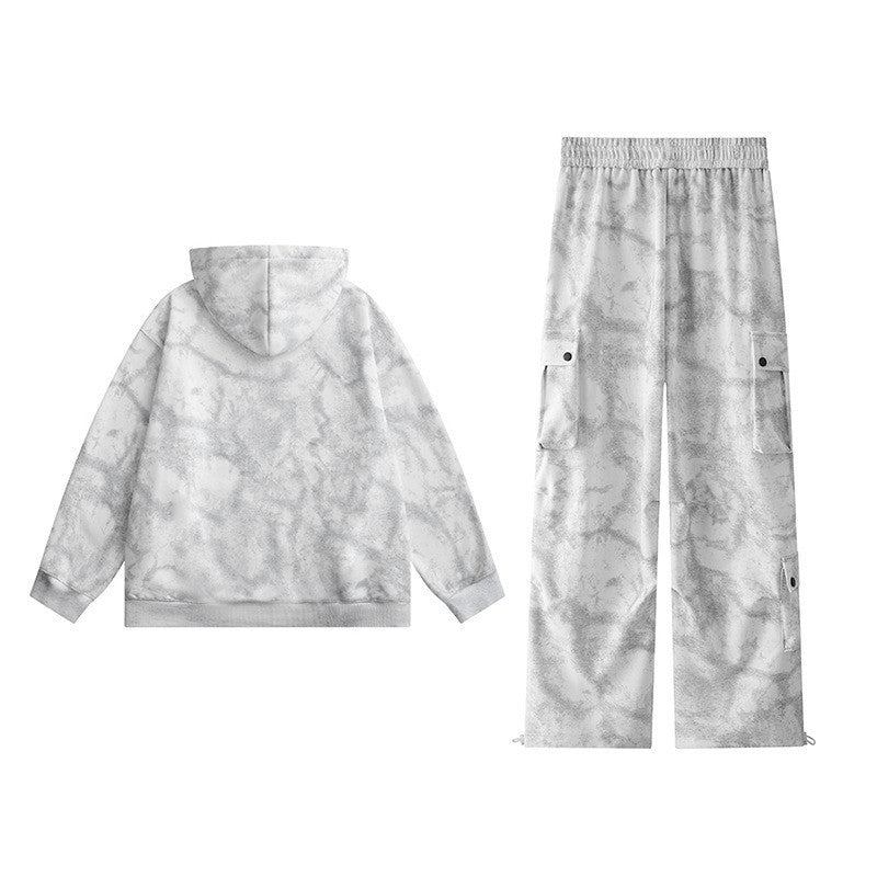 Tie Dye Sweater Pants Casual Suit Men - BAGMODA