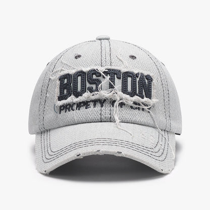 Gorra de hombre con visera suave y bordado tridimensional para exteriores