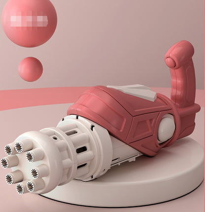 La máquina de burbujas para niños no gotea por sus ocho agujeros
