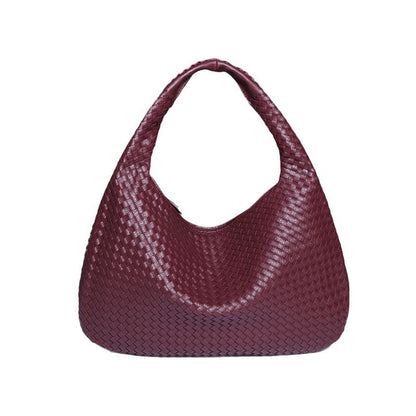 Bolso tejido en forma de media luna