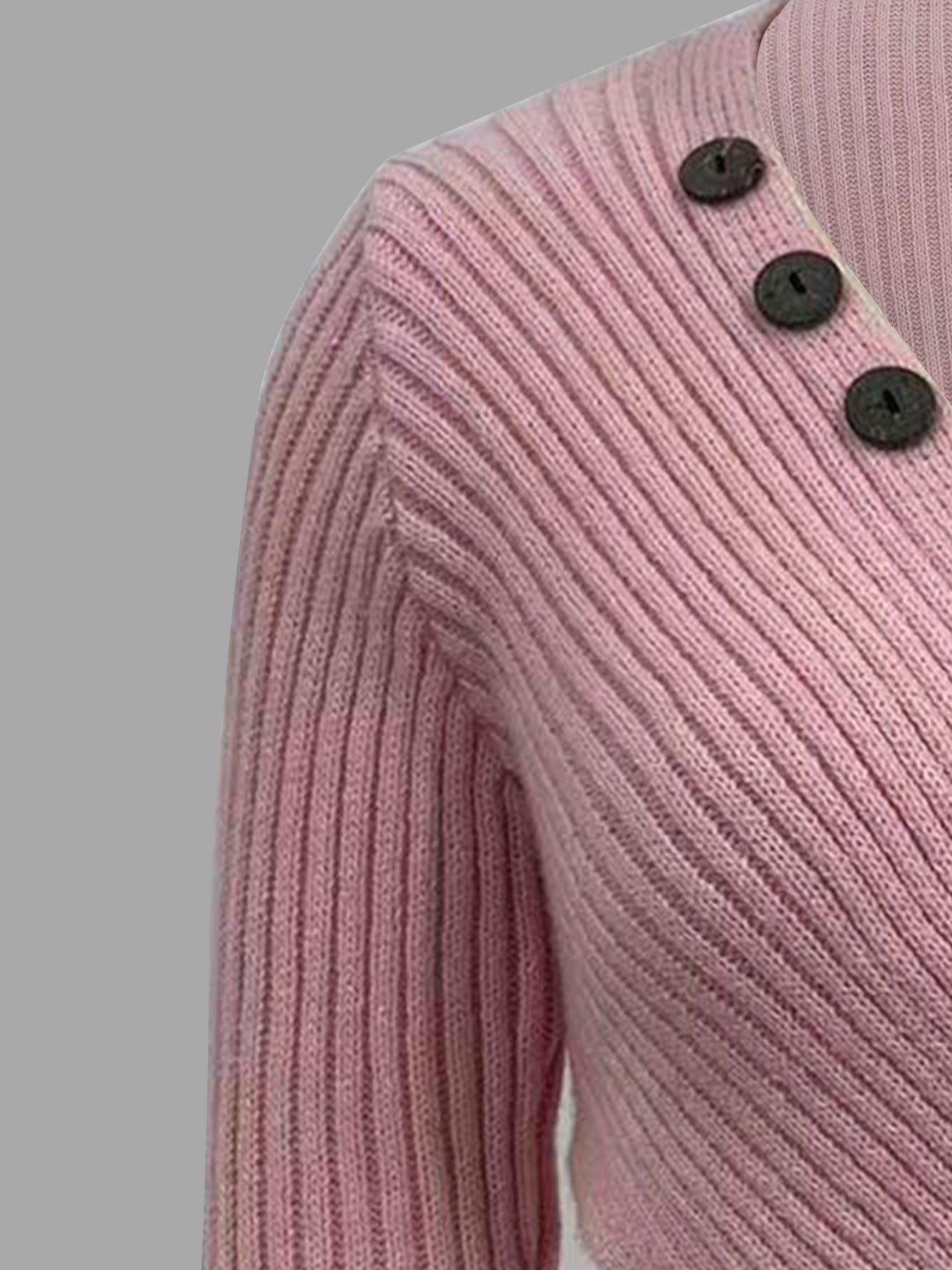 Cross Design Slim Fit Patchwork Knitwear For Women
